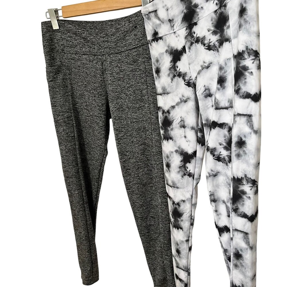 Lot of 2 pairs 5 Below Womens M Tech Side Pocket Workout Athletic Gym Leggings